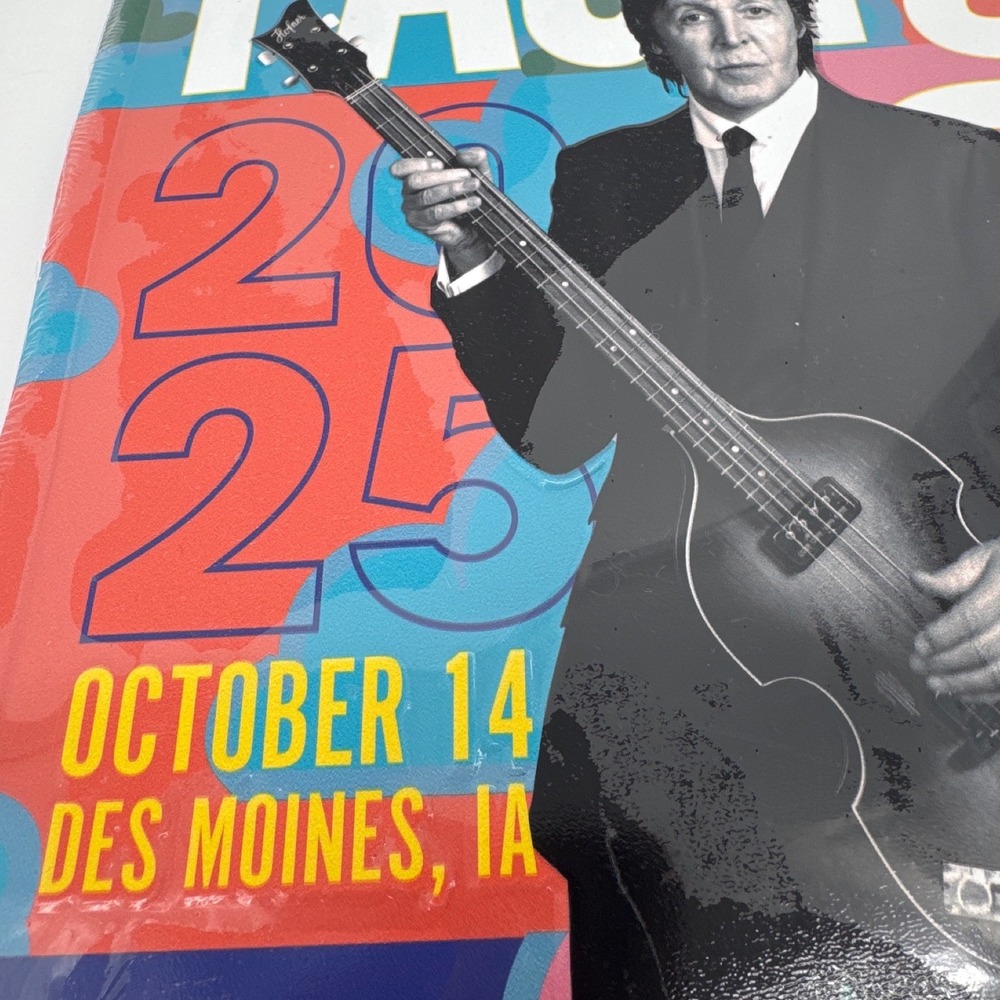 Paul McCartney Got Back Tour Metal Sign 2022 Des Moines IA Concert Poster New - Picture 4 of 4